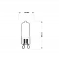 Miniatyrbillede 2 af 2: JD G9 42W 230V klar stiftpære Belllight