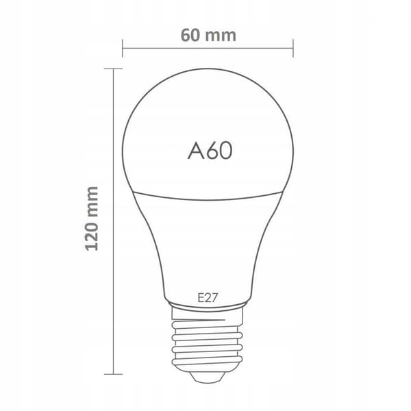 A60LED E27 15W 3000K Eco-pære