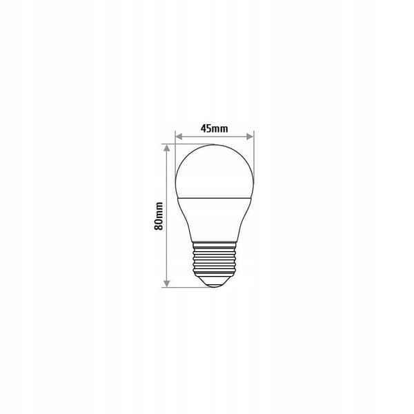 LED-pære G45 kugle E27 10W NW EC79841