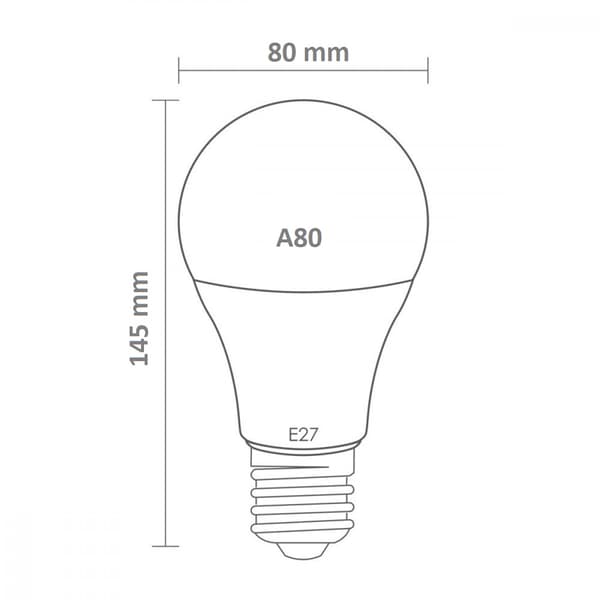 A70LED E27 20W 3000K Eco-pære