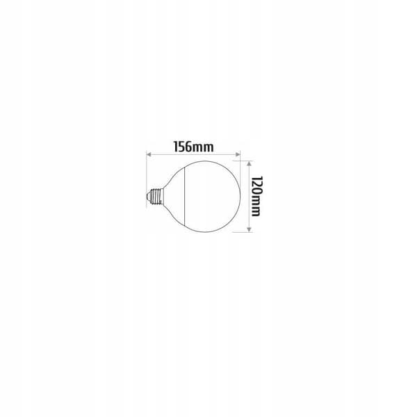 LED-pære DECO E27 GLOB G120 18W 4000K INQ