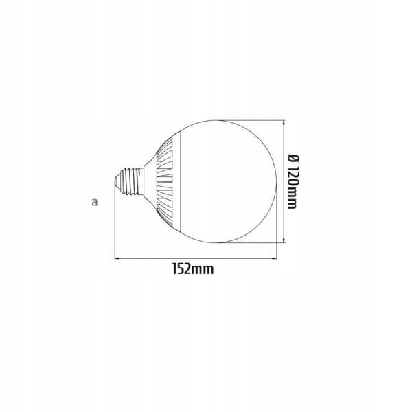 LED-pære DECO E27 GLOB G120 24W 4000K INQ