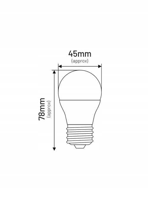 LED-pære G45 E27 3W KUGLE 220lm 3000K INQ