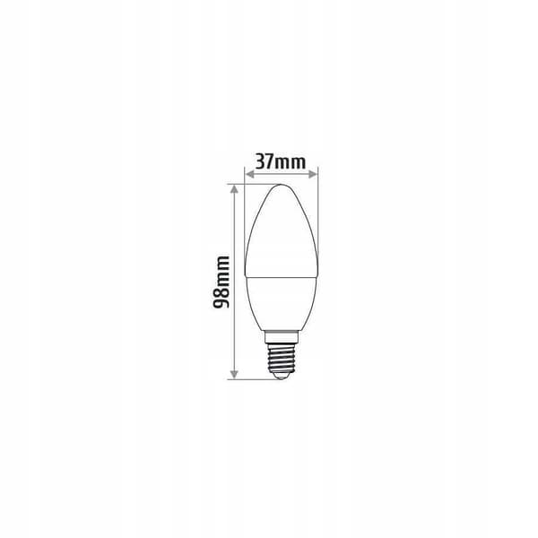 LED-pære C30 kerte E14 10W NW EC79832