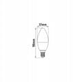Miniatyrbillede 2 af 2: LED-pære C30 kerte E14 10W NW EC79832