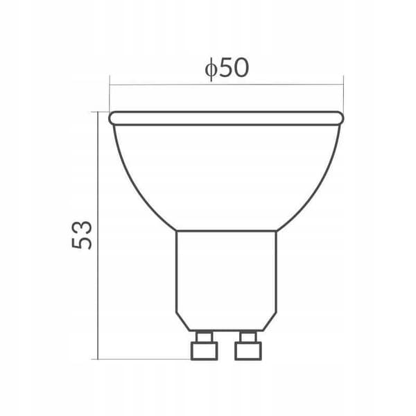 GU10LED-lampa 230v 5w 4000K Eco Light