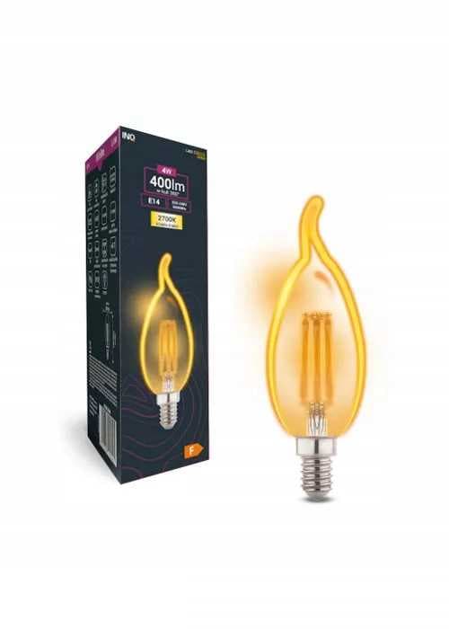 Filament LED GULD C37 Flame E14 4W 2700K Pære