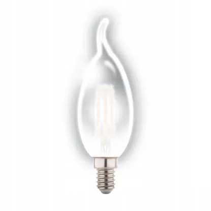 LED-filamenttilamppu C37 liekki BXS E14 4W 4000K