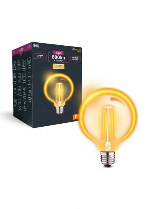 LED-pære GULD G80 globeformet E27 6,5W 2700K