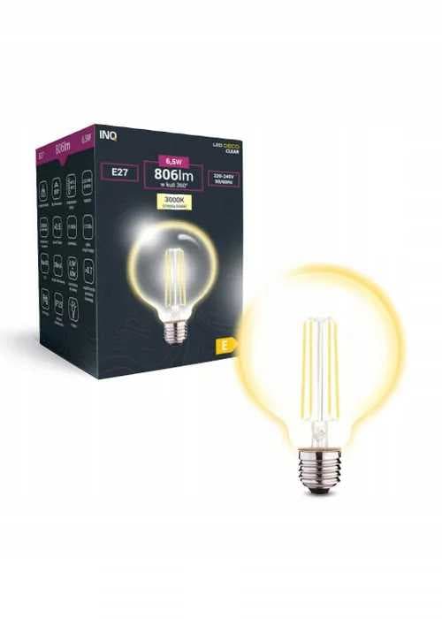 LED-pære G80 globeformet E27 6,5W 3000K