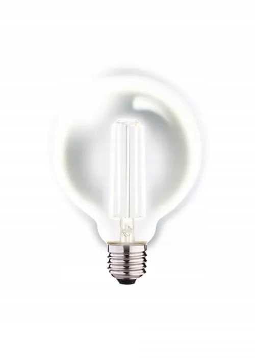 LED-pære G125 globeformet E27 6,5W 4000K