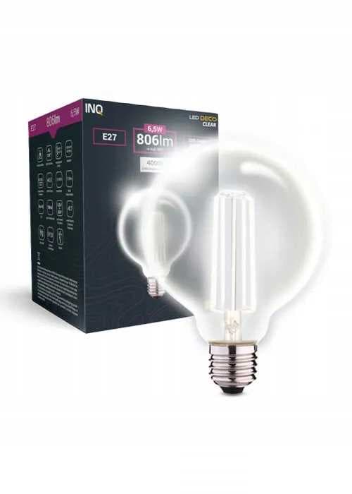 LED-pære G125 globeformet E27 6,5W 4000K