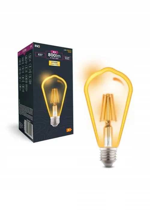 LED-pære GULD ST64 E27 8W 2700K