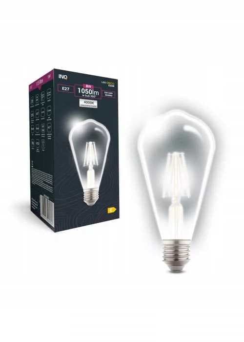 LED-pære ST64 E27 8W 4000K