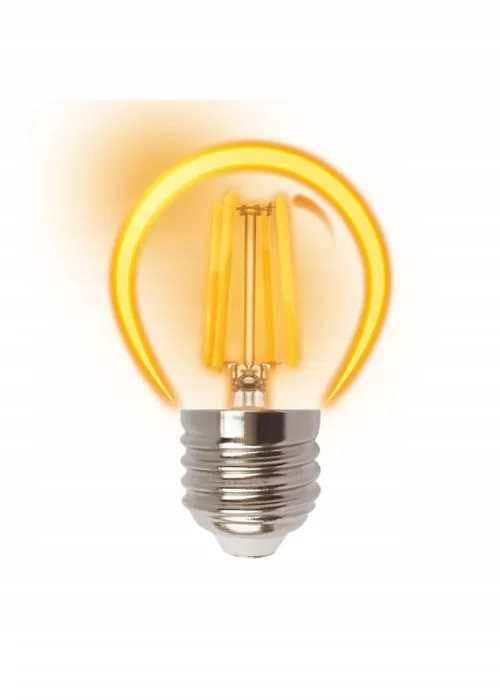 Filament LED GULD G45 glödlampa kula E27 4W 2700K