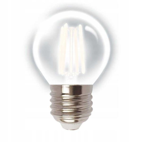 LED-pære med glødetråd G45 kugle E27 4W 4000K