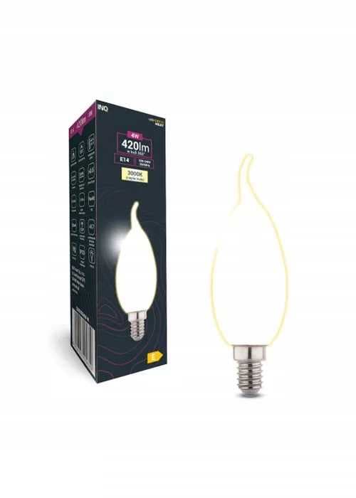 LED-pære C37 flamme MAT E14 4W 3000K