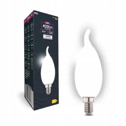 LED-pære C37 flamme MAT E14 4W 4000K