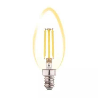 Filament LED C37 kertepære E14 4W 3000K