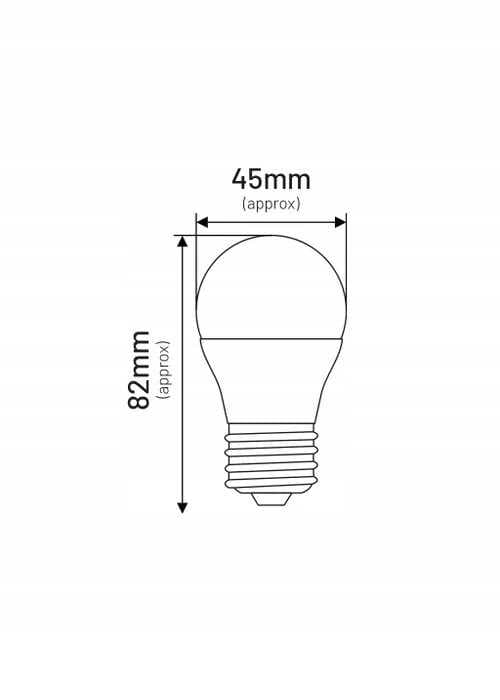 LED-pære G45 E27 7W KUGLE 600lm 4000K INQ