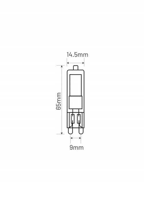 LED-pære G9 2,2W glas 250lm 4000K INQ