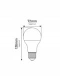 Miniatyrbillede 3 af 3: LED-pære A70 E27 17W PÆRE 1710LM 3000K