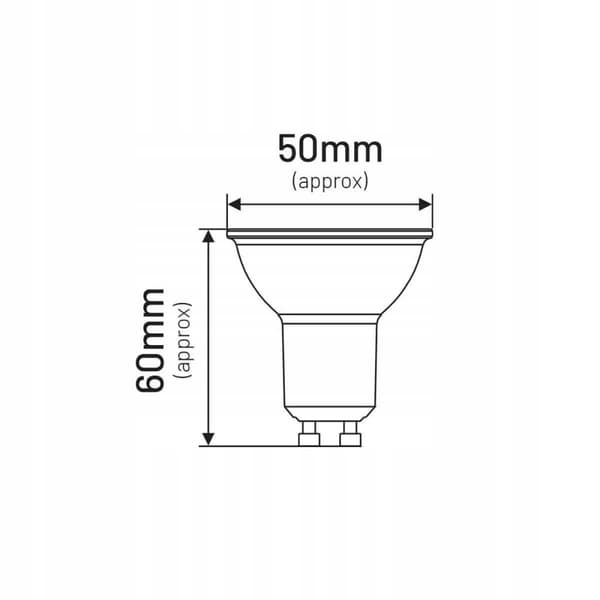 LED-pære MR16 GU10 6W 490lm 6500K INQ