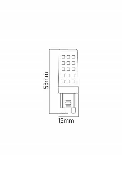 G9 LED-pære 4,8W 550lm 6500K INQ