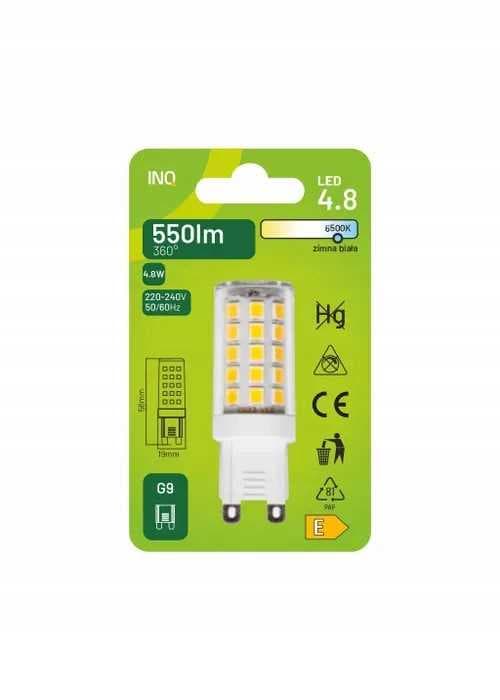 G9 LED-pære 4,8W 550lm 6500K INQ