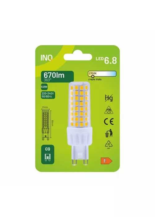 G9 LED-lampa 6,8W 670lm 2700K INQ
