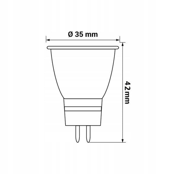 MR11 LED-pære 12v 3w 6500K
