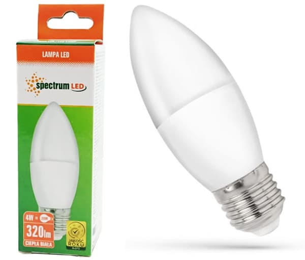 LED-kertepære 4W E-27 WOJ13036 varm farve