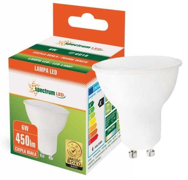 LED-pære 6W GU10 WOJ13265 varm
