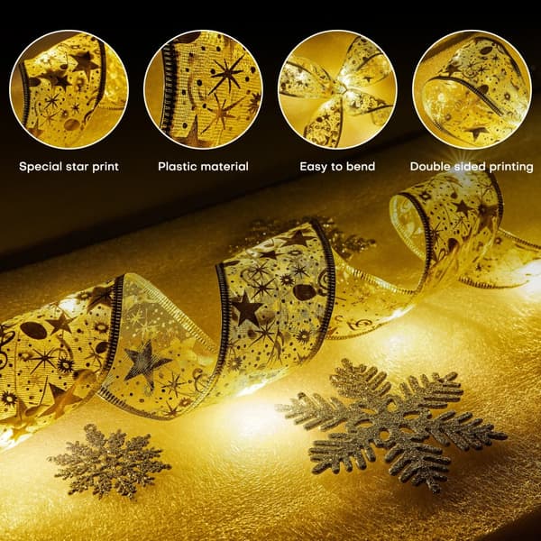 Joulukuusen koristevalosarja, 12 metriä pitkä, 100 LED-valoa,40 tuuman 100LED valo