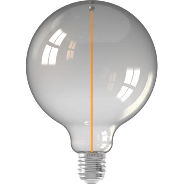 E27 LED-pære - CALEX - MAGNETO G125 - Lige glødetråd - 3,4 W - 90 lm - 1800 K - Titanium