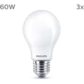 Miniatyrbillede 1 af 4: LED-lampe - PHILIPS - Classic - 60 W - A60 E27 - Varm hvid - Ikke dæmpbar x 3