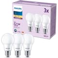 Miniatyrbillede 2 af 4: LED-lampe - PHILIPS - 60 W - E27 - Varm hvid - Mat - Ikke dæmpbar - 3 stk.