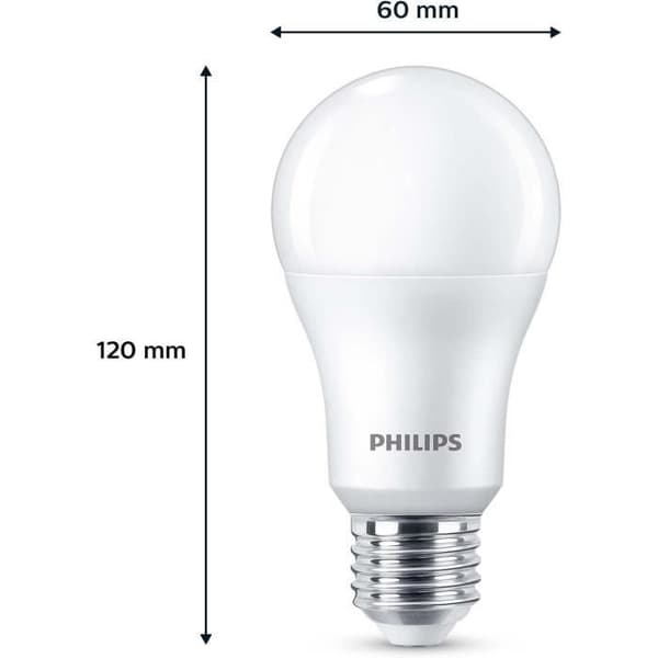LED-lamppu - PHILIPS - 100 W - A67 E27 - Kylmä valkoinen - Ei-himmennettävä x 3