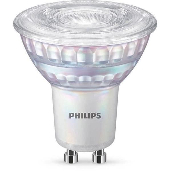 Philips LED-pæreækvivalent 50W GU10, dæmpbar, glas, pakke med 2