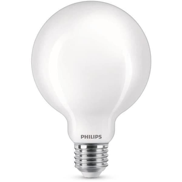 Philips LED-lamppu, vastaa 60 W:n E27-kanta, lämmin valkoinen, ei himmennettävä, lasi