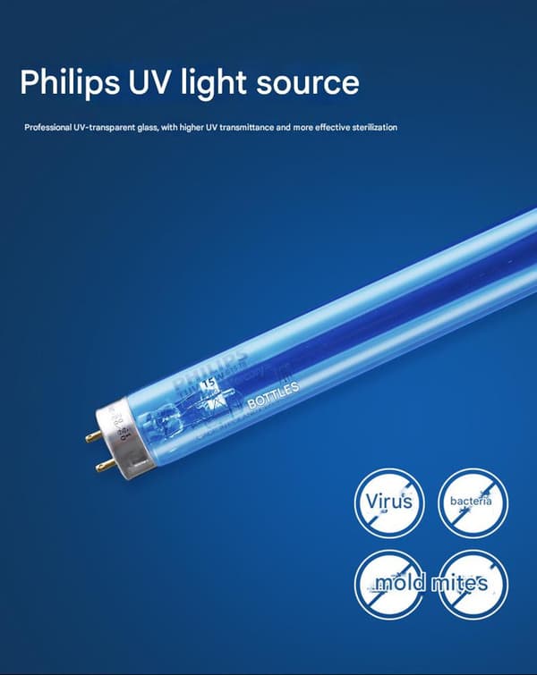 Philips UV-desinfektionslampe: bakteriedræbende lampe til medicinsk brug, effektiv sterilisering for at beskytte sundheden