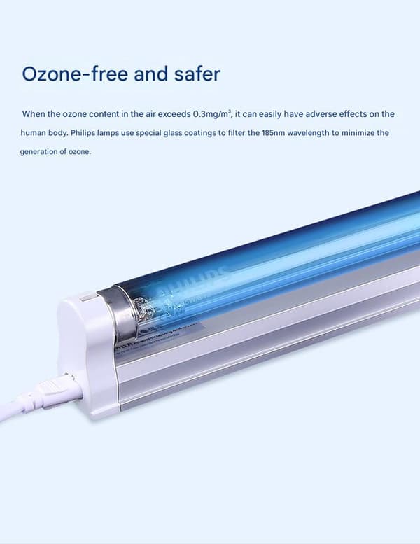 Philips UV-desinfektionslampe: bakteriedræbende lampe til medicinsk brug, effektiv sterilisering for at beskytte sundheden
