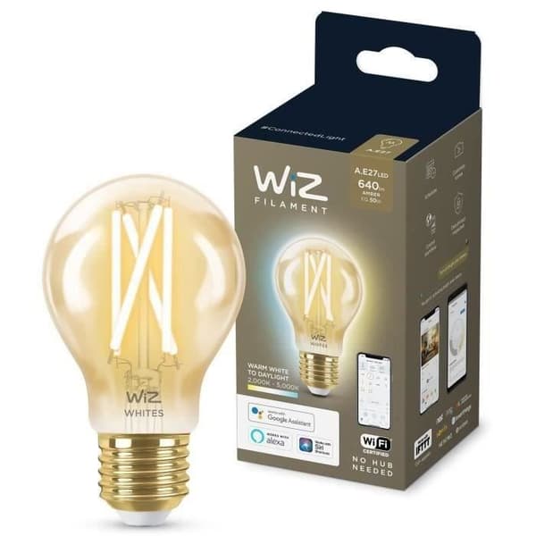 WiZ Vintage -älylamppu, säädettävä valkoinen, E27, 50 W