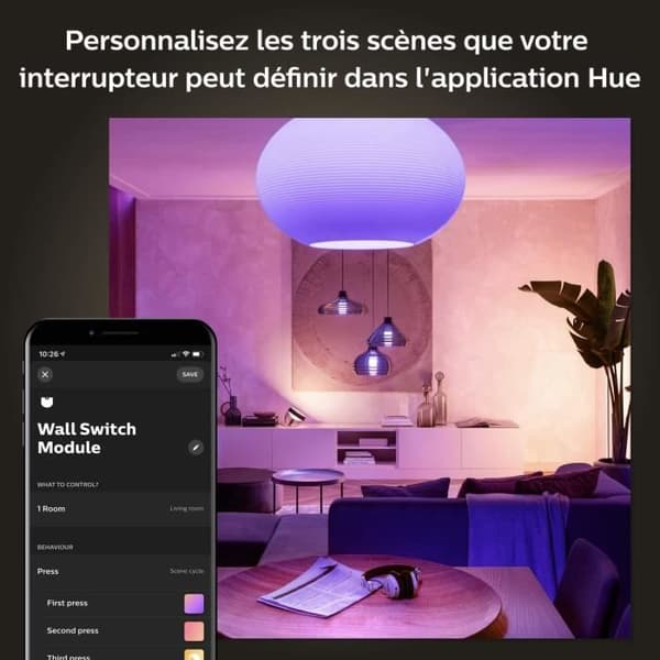 Vægkontaktmodul - PHILIPS HUE - 2-pak - Hvid - Alexa-kompatibel - Indendørs