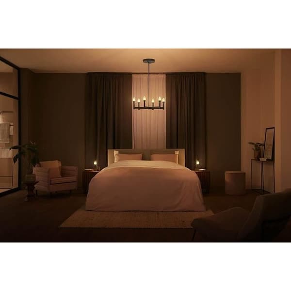 Philips Hue White Ambiance, E27 LED-smartpære med glødetråd, Bluetooth-kompatibel, fungerer med Alexa, Google og Homekit