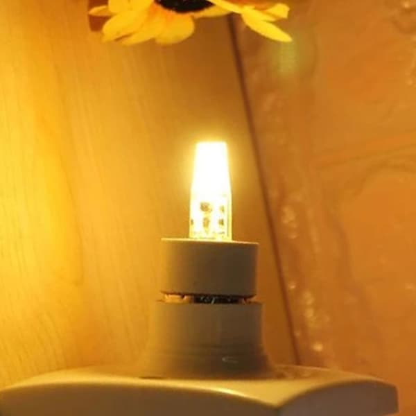 6stk gy6.35 pære 5w ac dc12v cob pære energibesparende silikone loftspære pære til stue
