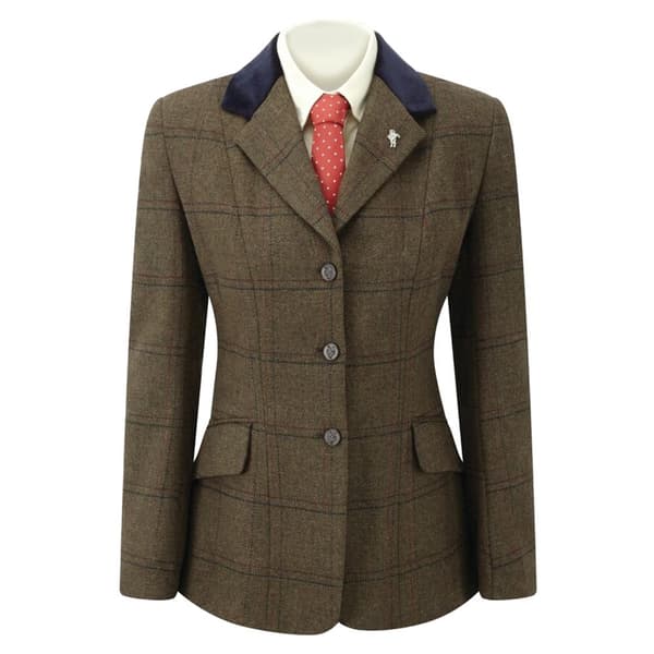 Caldene TEX Girls Silverdale Competition Jacket Brown 28 Inch