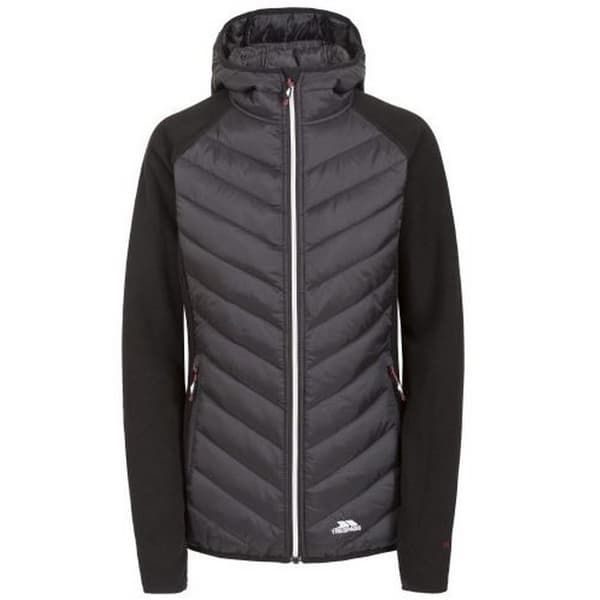 Trespass Womens/Ladies Boardwalk Padded Hooded Fleece Jacket Black S
