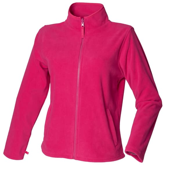 Henbury Microfleece anti-pill jakke til kvinder/damer Fuchsia XXL