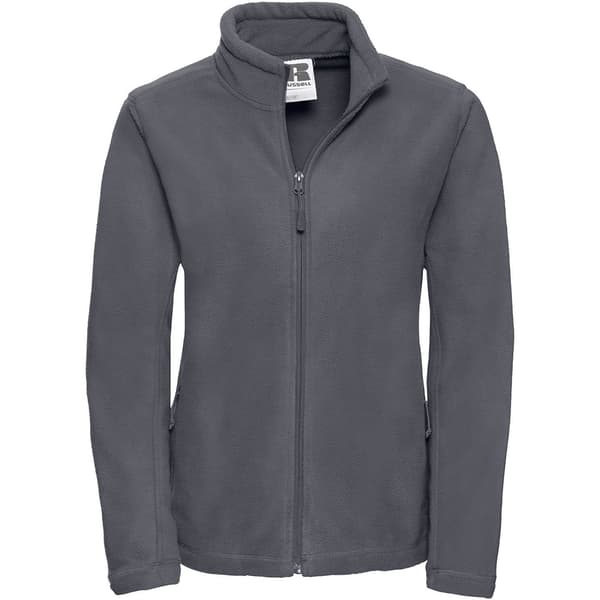 Russell Colours Ladies Full Zip Outdoor Fleece Jacket med fuld lynlås til damer
